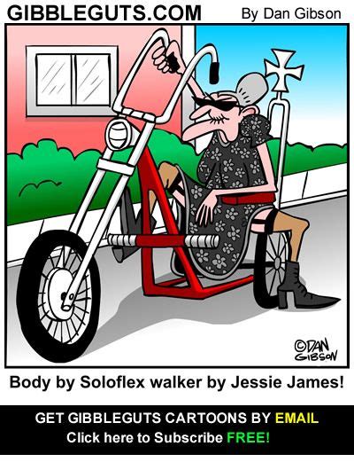 Granny Biker Cartoon Harley Davidson Harley Cartoon