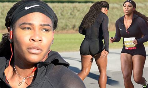 Serena Williams Shows Off Her Bootylicious Behind As She Runs Quarter