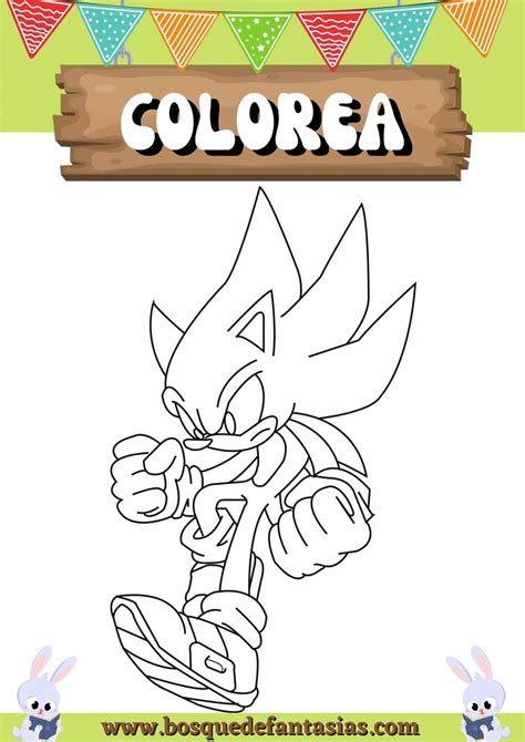 Dibujos De Sonic Para Niños Para Colorear E Imprimir
