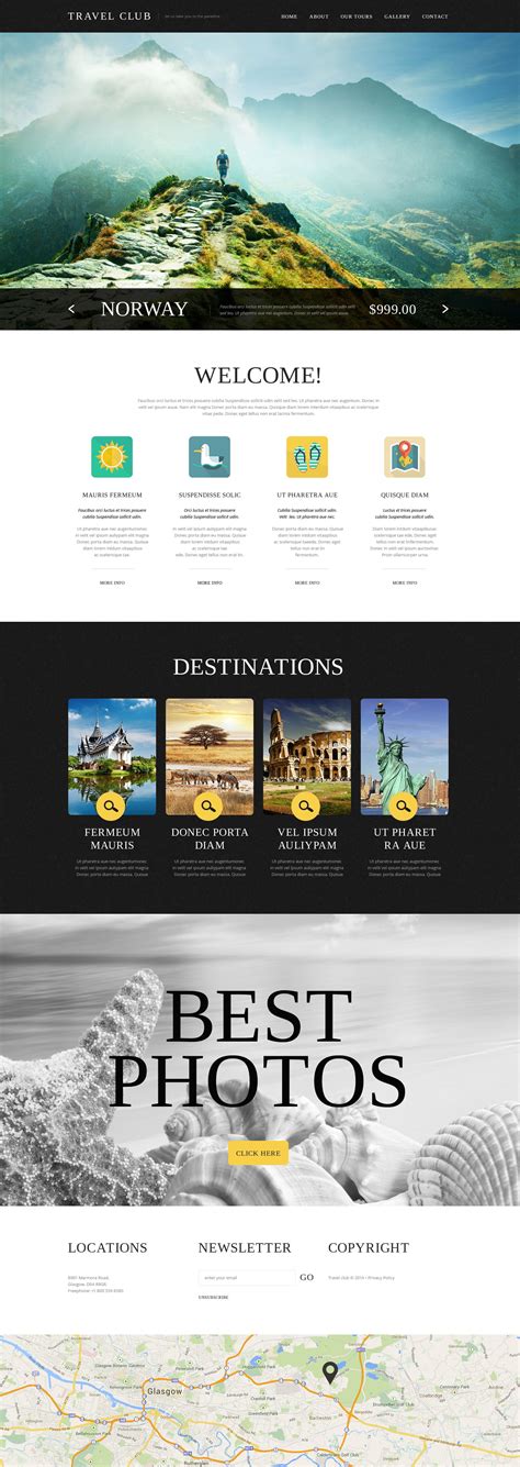 Travel Agency - Website Theme | Travel agency website, Website template, Travel agency