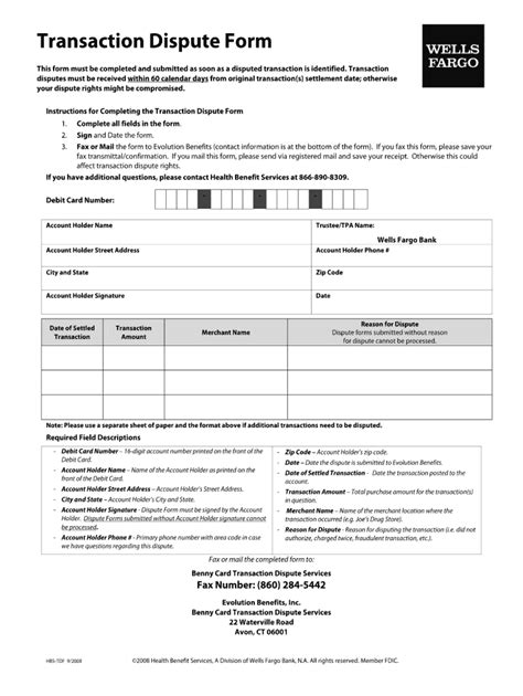 Dispute Transaction Wells Fargo Fill Out And Sign Online Dochub