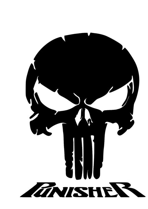 Printable Punisher Stencil How To Draw The Punisher Skull Step 4