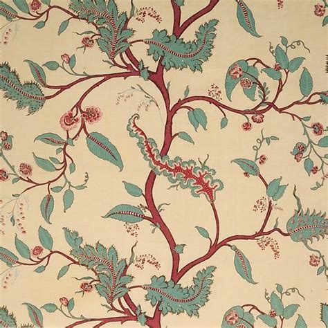 Tendril Vine Floral Silk Cotton Cotton Blend Linen Sheers Print By