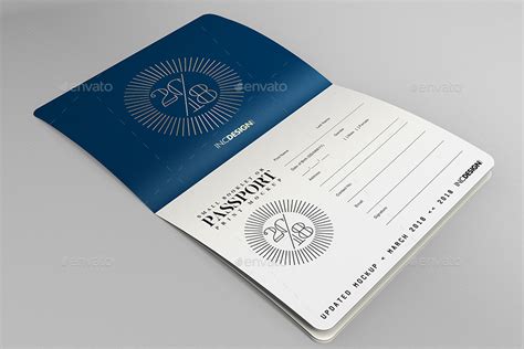 passport booklet photo realistic mock   ina graphicriver