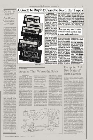A Guide To Buying Cassette Recorder Tapes The New York Times