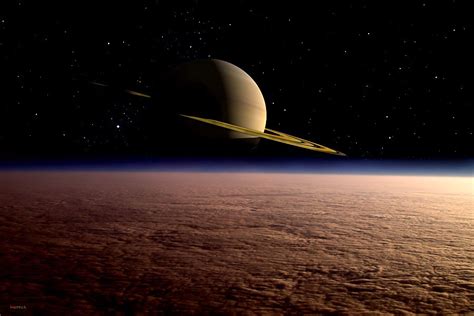 Titan Saturns Moon Satellite 2nd Largest Moon Geography Like Earth