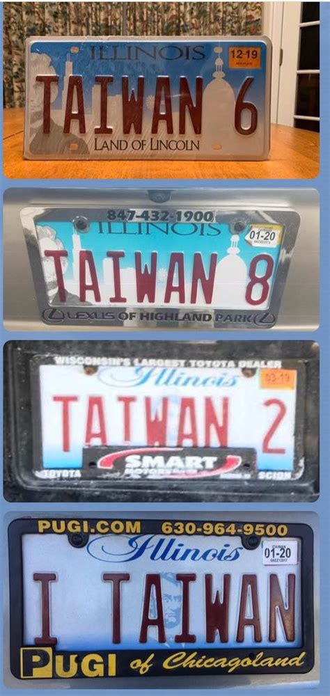 139 The Car License Plates Having “taiwan” On It History Of