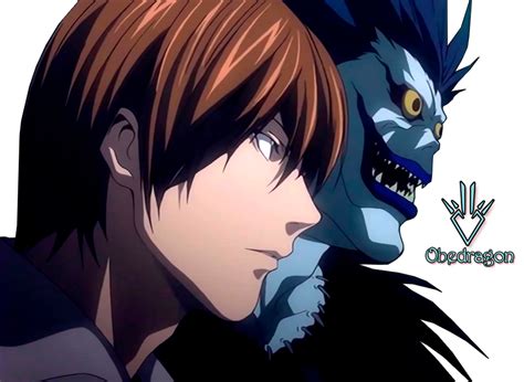 Light Yagami And Ryuk Death Note Render By Obedragon On Deviantart