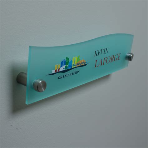 Unique Frosted Acrylic Office Name Plates For Doors Napnameplates