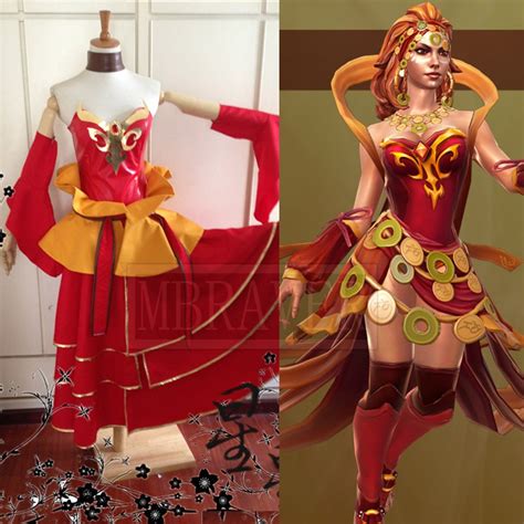 Lina Inverse Cosplay Dress From Game Defense Of The