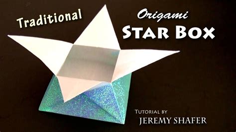 Traditional Origami Star Box Youtube