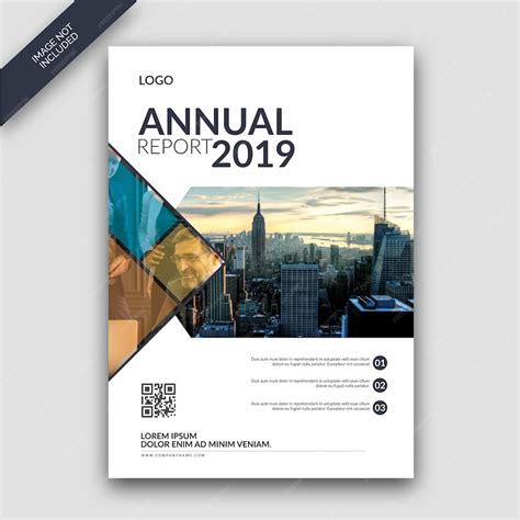Premium Psd Annual Report Cover Template