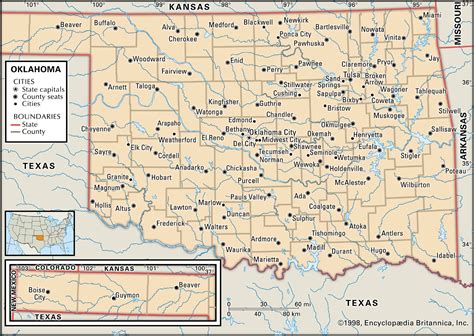 Oklahoma Map Regions