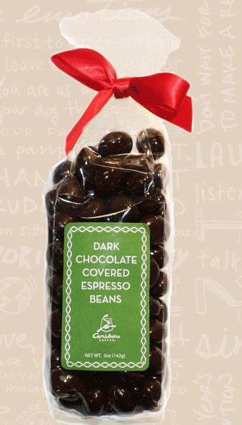 Dark Chocolate Covered Espresso Beans From Caribou Coffee Chocolate