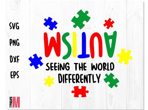 Autism Svg Autism Seeing The World Differently Svg Autism Puzzle Svg