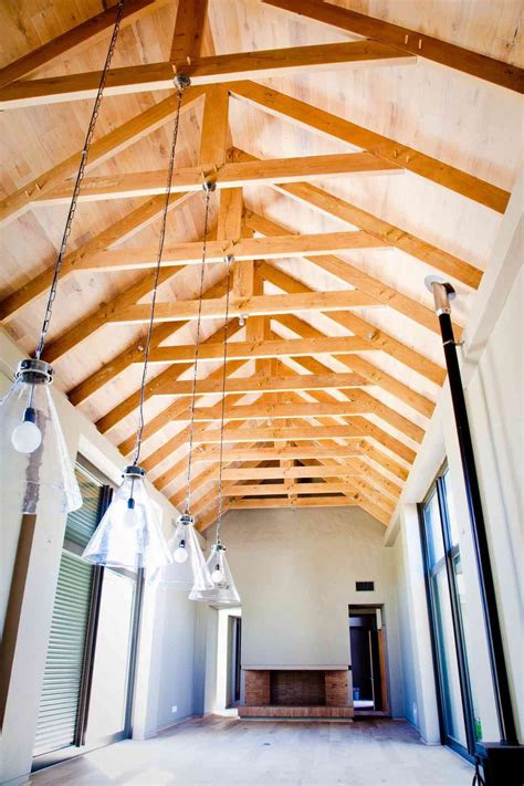Exposed Roofing Exposed Rafters Modern Home Interior Design