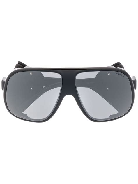 Moncler Eyewear Diffractor Pilot Frame Sunglasses Farfetch