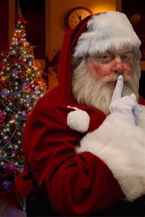 Santa Saying Shhh Quiet Picture Unique Christmas Decorations Santa