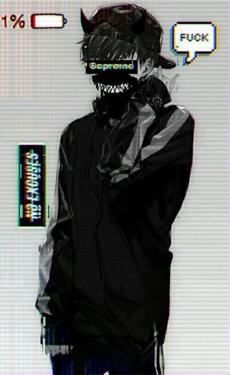 Glitch Anime Boy Supreme You Can Also Upload And Share Your Favorite