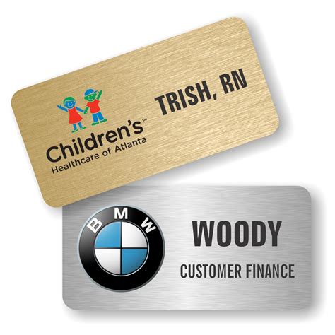 Full Color Metal Name Badge