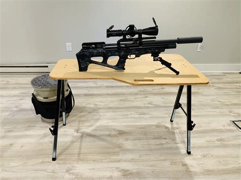 Finished Product For A Portable Adjustable Shooting Bench Review And