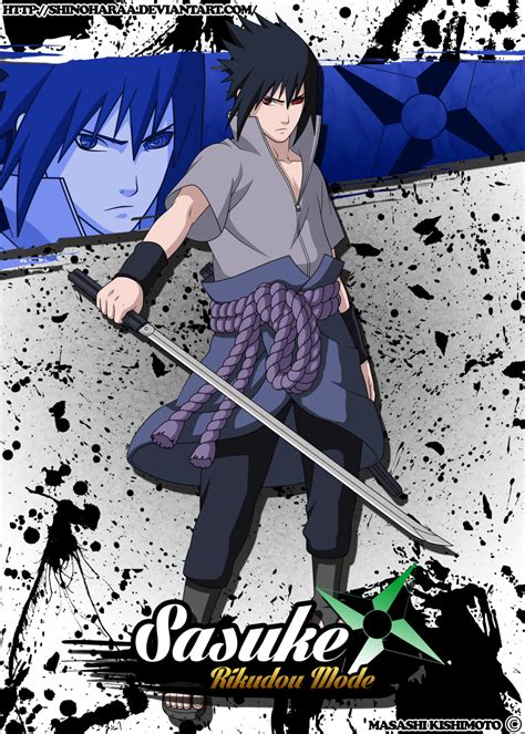 Sasuke Uchiha Rikudou Mode By Shinoharaa On Deviantart Anime Naruto