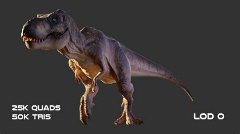 Jurassic Park Tyrannosaurus Rex 3d Model By Thebartart