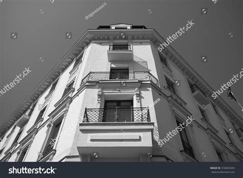 Black And White Photography Facade Balcony Building