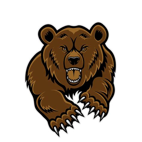 Bear Mascot Clipart Grizzly Bear Drawing Bear Art Grizzly Bear Tattoos