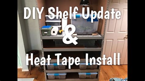 DIY Snake Rack Shelf Update How To Install Heat Tape For Reptile