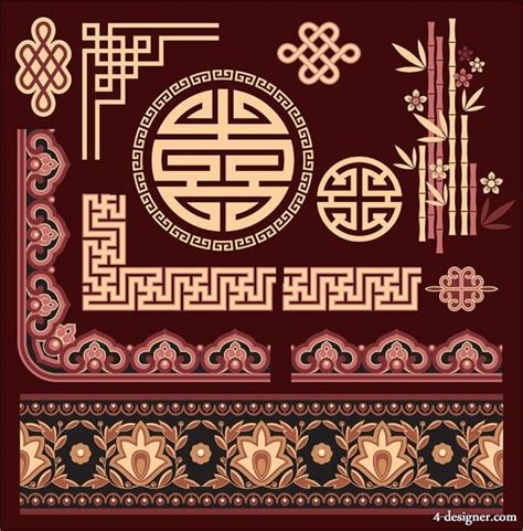 Chinese Classical Pattern 02 Vector Material Chinese Patterns