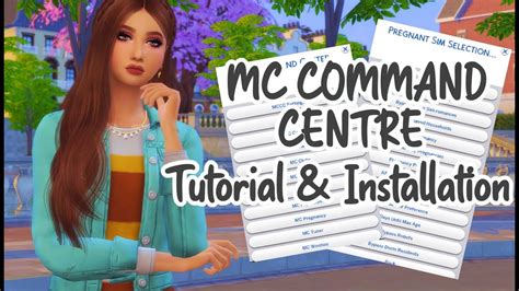 In Depth Guide To Mc Command Centre For The Sims Tutorial U Installation Mc Command