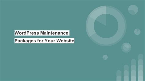 Ppt Wordpress Maintenance Packages Powerpoint Presentation Free To