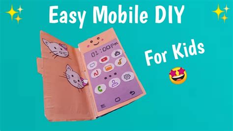 How To Make Diy Phone For Kids Very Simple Crafts Cellphone For