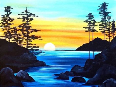 15 Acrylic Painting Ideas For Beginners Landscape Art