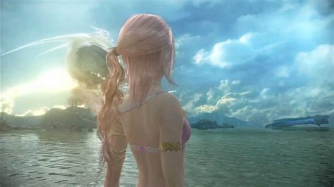 Final Fantasy XIII 2 DLC Serah S Bikini Exhibition YouTube