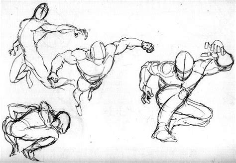 Superhero Tutorial Referencias Drawings Drawing Poses Pose Reference