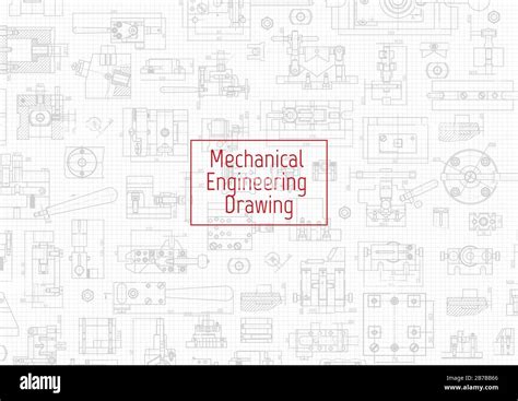 Engineering Backgrounds Mechanical Engineering Drawings Cover Banner