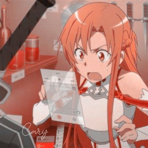 🌙°୭̥ Aᥱ᥉thᥱtιᥴ Bᥡ Cᥲrᥡ Sword Art Online Asuna Anime Orange Sao Anime