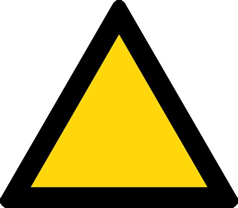 Filetriangle Warning Sign Black And Yellowsvg Wikimedia Commons