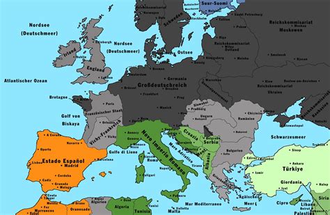 If Germany Won World War 2 Rimaginarymaps
