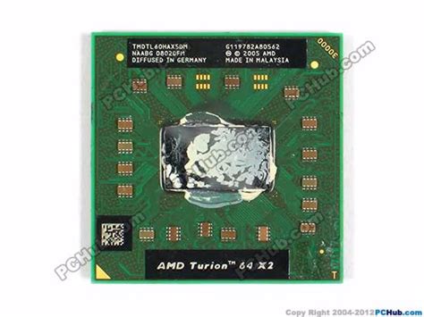Amd Turion 64 X2 Mobile 20ghz Dual Core Processor Tmdtl60hax5dm Amd
