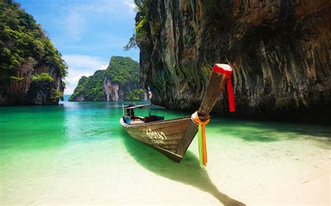 Beautiful Nature Thailand Beach Wallpaper Widescreen 98757
