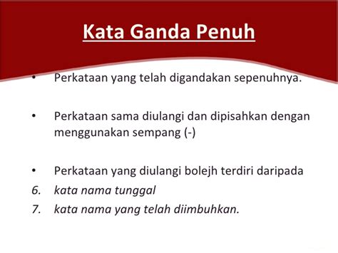 Bahasa melayu tahun 3 kata ganda penuh worksheet. Kata Ganda Final