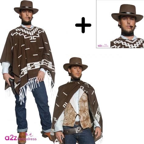 Authentic Western Wandering Gunman Adult Costume Set 1 Costume Hat