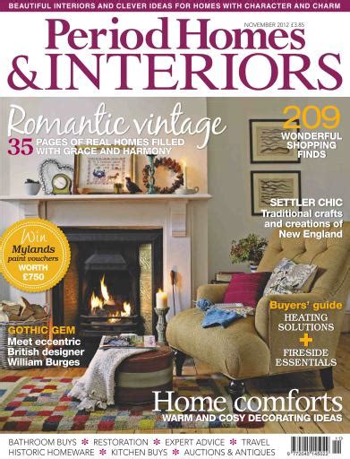 British Period Homes Magazine Period Homes November 2012 Back Issue