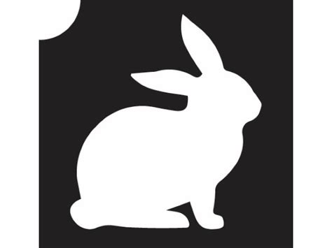 Bunny Stencil Clipart Best