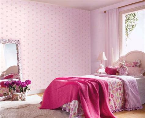 Cute Baby Pink Wallpaper For Girl Room Ideas Pink Kids Bedrooms