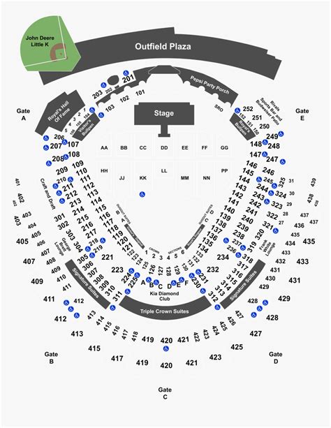 Def Leppard Kauffman Stadium Seating Chart Hd Png Download Kindpng