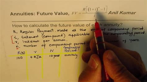 How To Calculate Future Value Of Annuity For Different Compounding